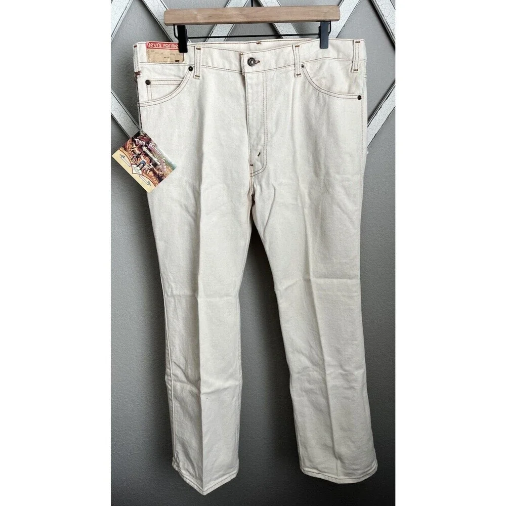 NWT! Deadstock Vtg 1980's Levi's For Men 38X30 Two Horse Jeans Leather Tab